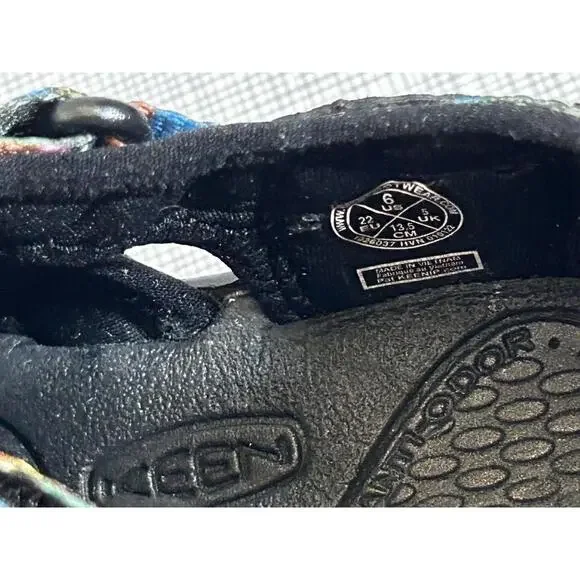 KEEN Kids Newport H2 Sandals Kid/Baby US 6 Black Multi Water Shoes NWOB - Picture 3 of 7